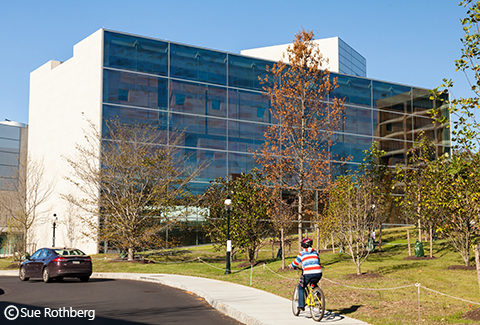 Outdoor view of Princeton’s Lewis Center for the Arts.