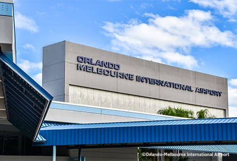 Orlando-Melbourne International Airport’s main terminal building