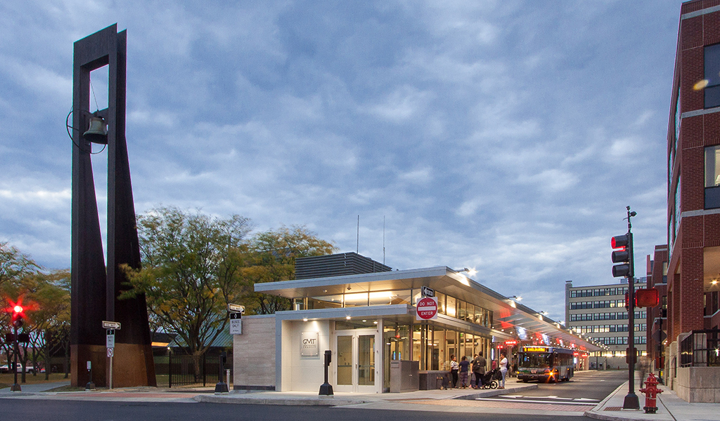 The new Downtown Transit Center serves as a gateway for Burlington, Vermont.