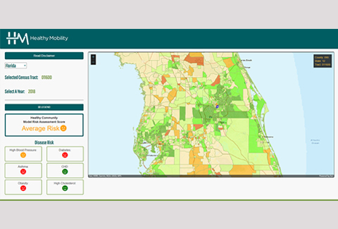 Healthy Mobility Model correlates big data for community health design.