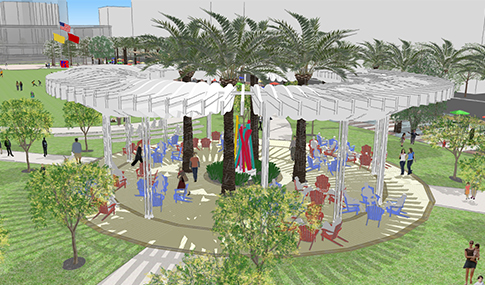 Rendering of the Creative Village in Orlando, Florida