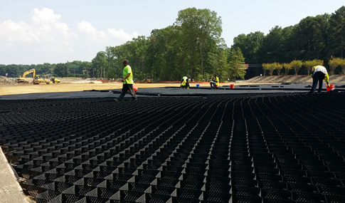 Ongoing installation of the gridded GeoWeb system.