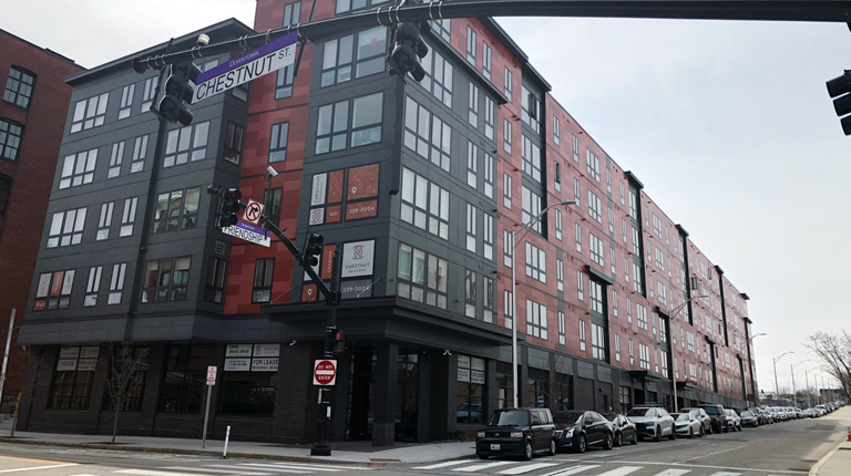 Commercial building in Providence, Rhode Island.