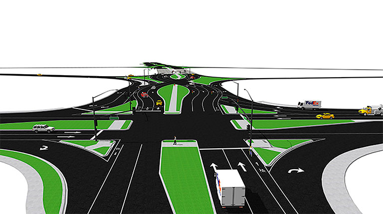 Diving into a Diverging Diamond Interchange