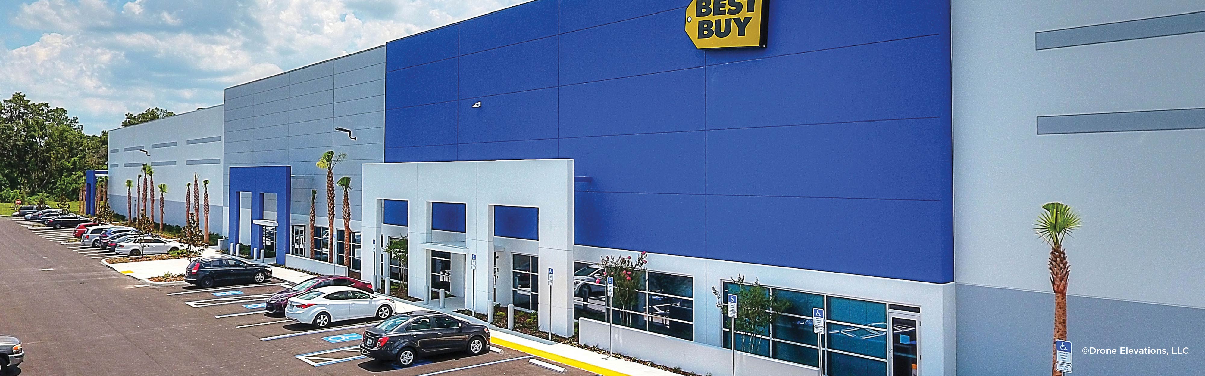 Best Buy distribution center in Florida. Image courtesy of Drone Elevations, LLC.